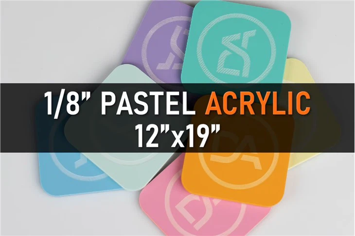 12''x19'' PInk Macaron Pastel Acrylic Sheet